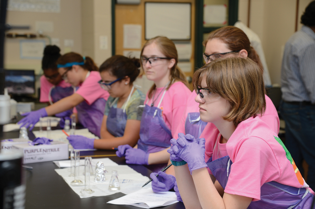 Girls engineer change . . . at summer camp