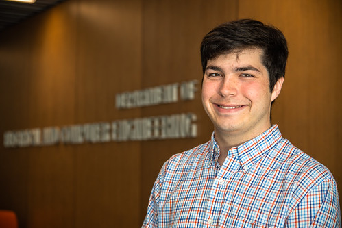 Ryan McGill, a senior in electrical and computer engineering at Auburn University, is part of a team developing technology that could change how ASL speakers interact with non-hearing impaired people.