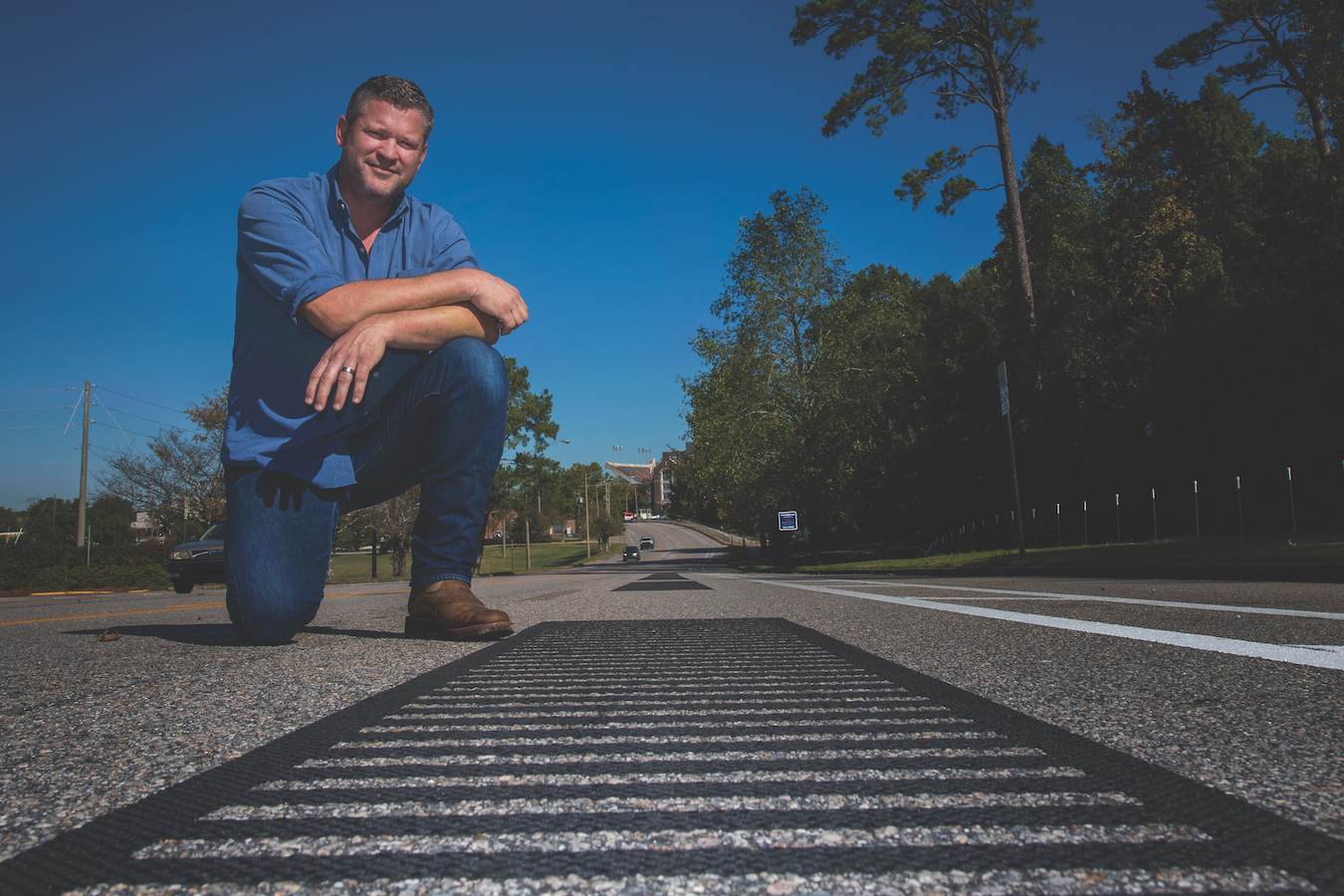 Tim Arnold, a 1994 Auburn engineering alumnus, had the idea to put America’s newest musical road on the Auburn University campus.