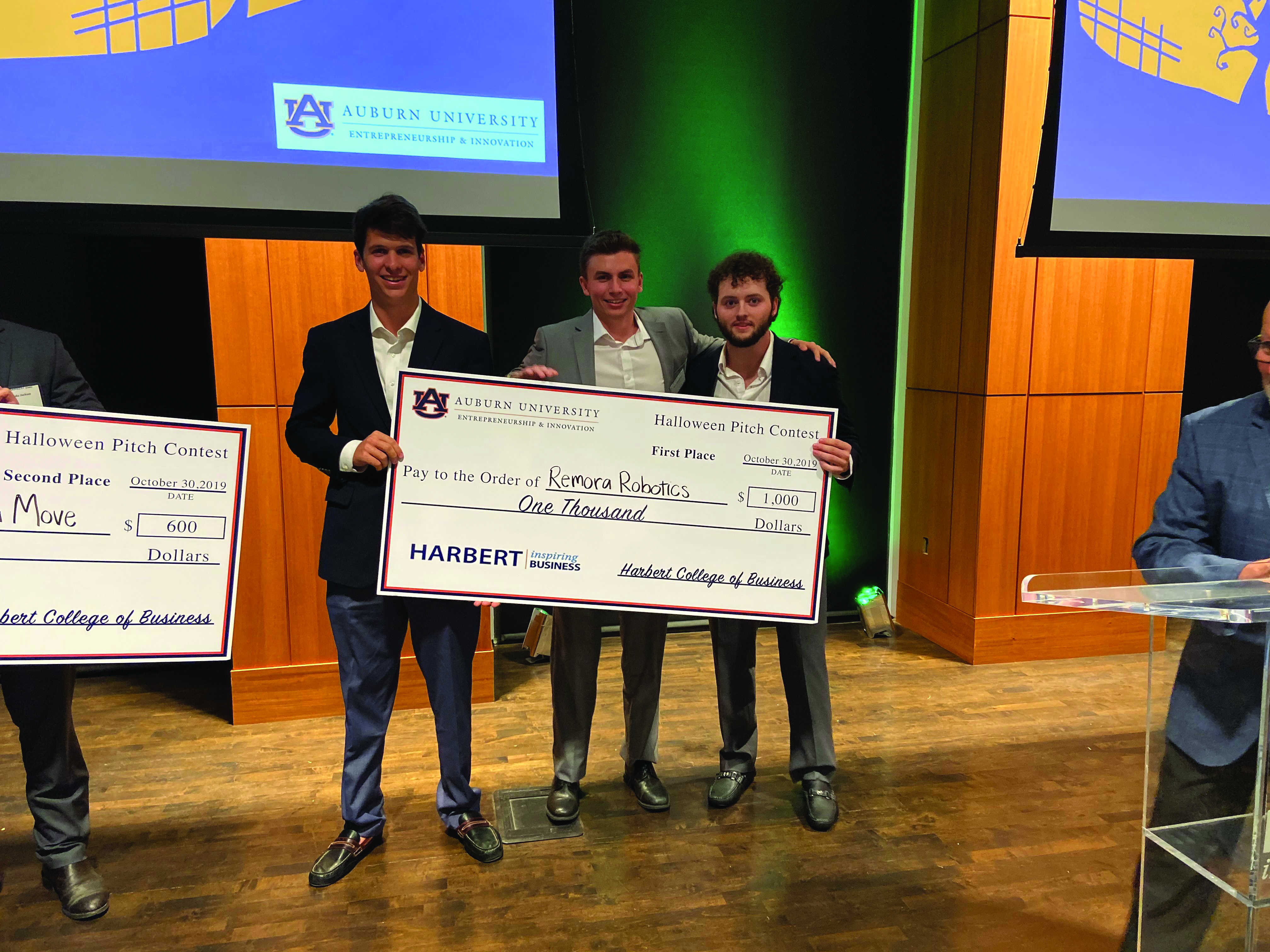 Robotic drone that cleans waterways takes top prize at Halloween Pitch Competition