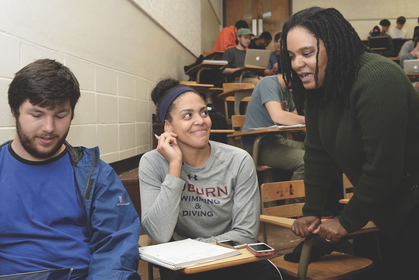 Jakita Thomas (right) knows firsthand just how underrepresented women of color are in the computing discipline. Her research on the subject aims to break down the barriers these women face.