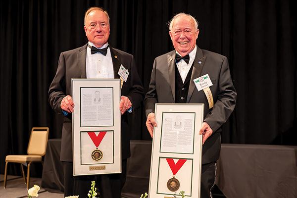 State of Alabama Engineering Hall of Fame Class of 2025 inductees Bruce Tatarchuk, left, and Kenny Mitchell.